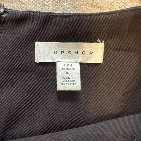 Topshop Midi Split Flare Skirt - Picture 6 of 6